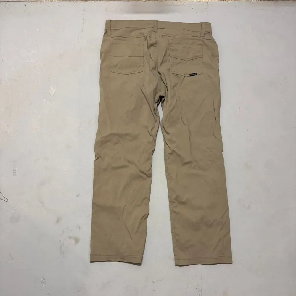 Prana Men's Tan and Khaki Trousers